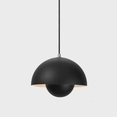 Scandinavian Pendant Light - Elegant 1-Light Semi-Round Lighting for Living Room and Bedroom | Bowlift