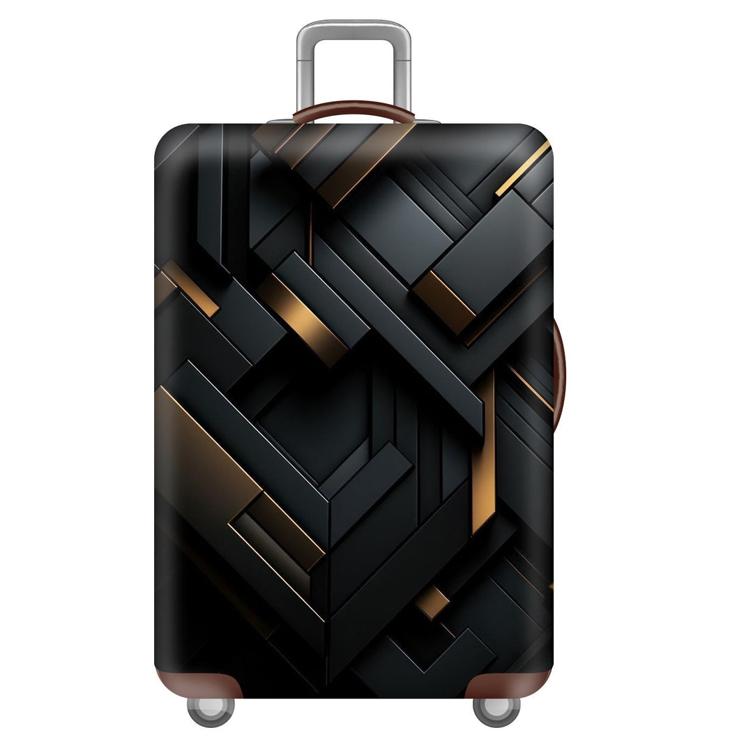 Unisex nan elastic suitcase cover with three-dimensional honeycomb pattern, shock-absorbing stretch protection cover for trolley with zipper Bowlift