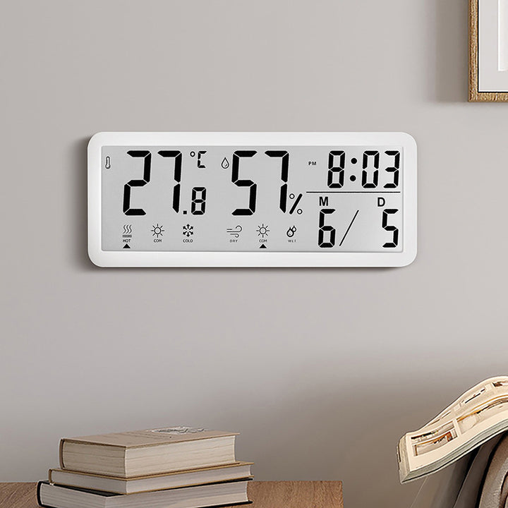 Digital multifunction weather alarm clock with hygrometer and temperature display Bowlift