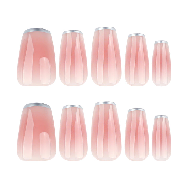 Elegant Nail Extensions with Translucent French Tip Bowlift