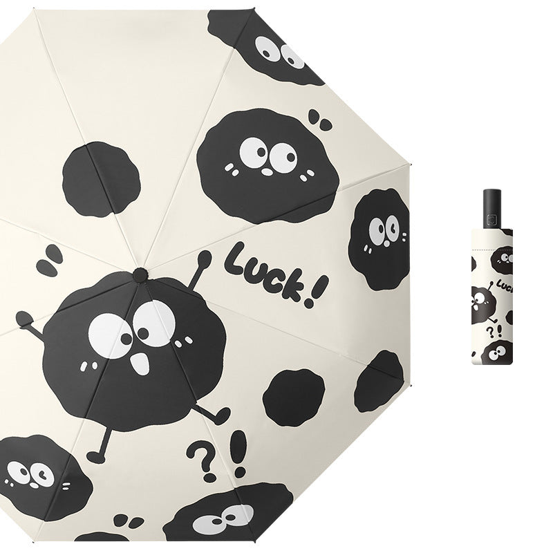 Ladies Foldable Umbrella with Humorous Design Bowlift