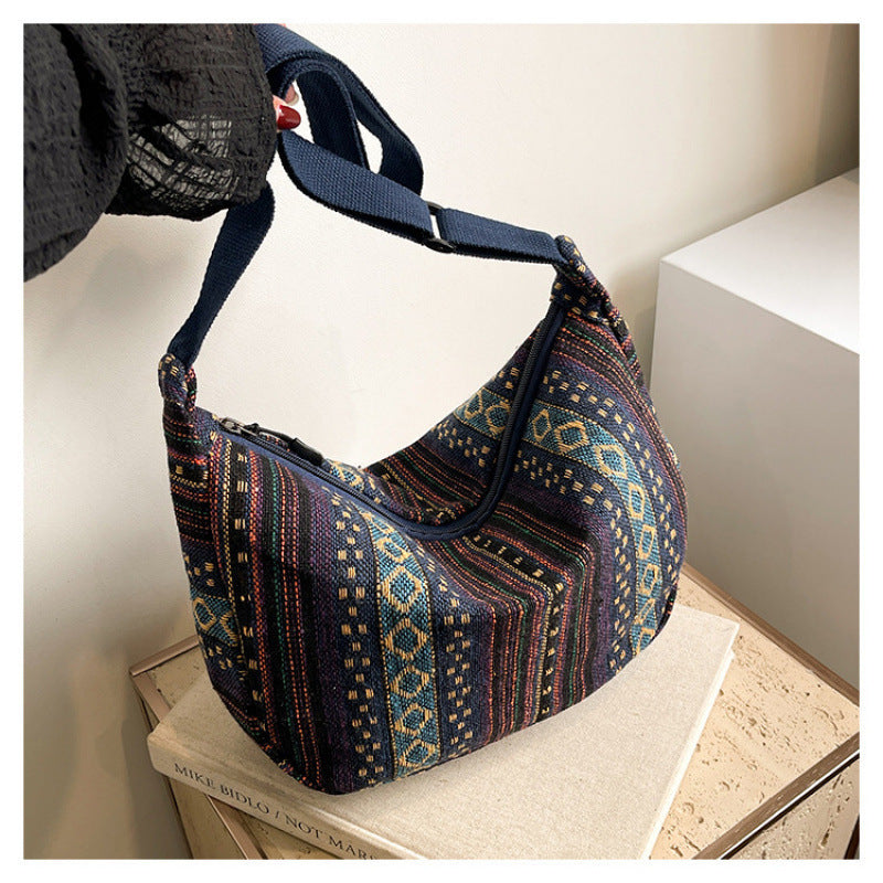 WoBohemian Ethnic Pattern Hobo Bag Bowlift