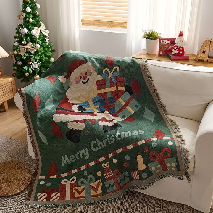 Festive Holiday Throw Blanket