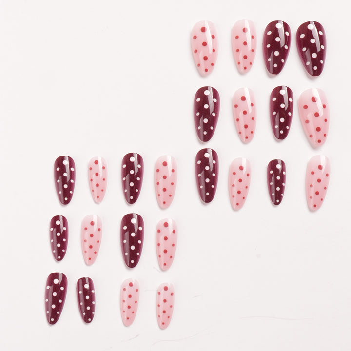 Polka Dot Nail Art Design Bowlift
