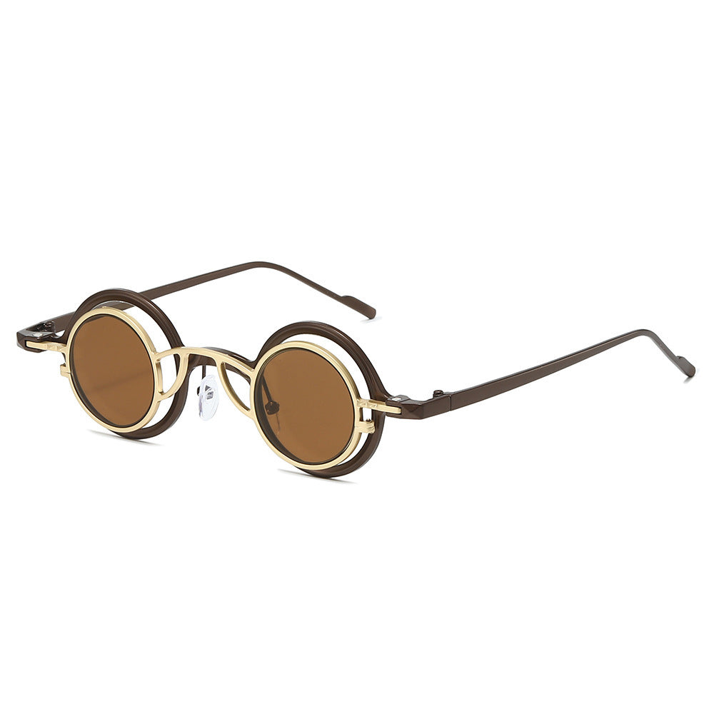 Fashion-Forward Circular Frame Sunglasses Bowlift