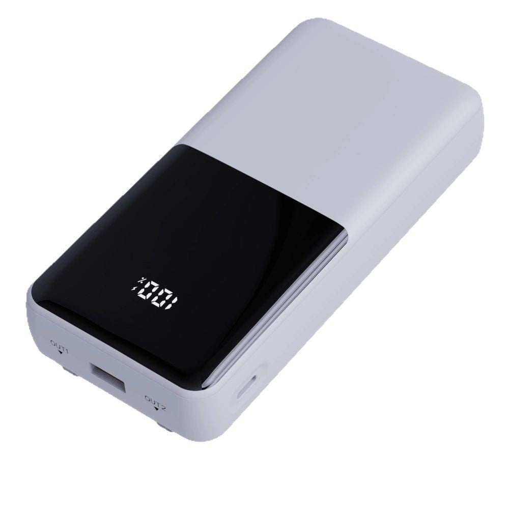 Portable power bank with integrated charging station and digital display Bowlift