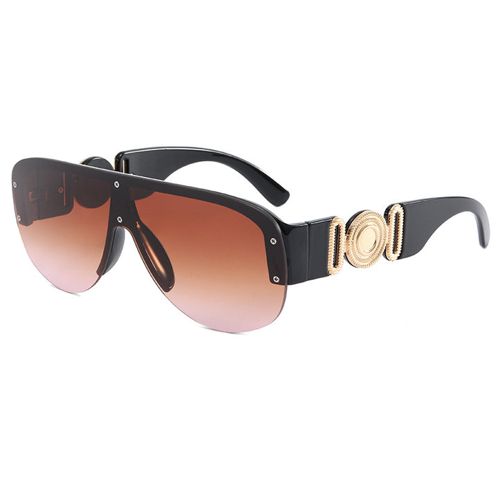 Women's large sunglasses with luxurious rim design Bowlift