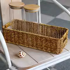 Stylish Rectangular Woven Organizer Bowlift