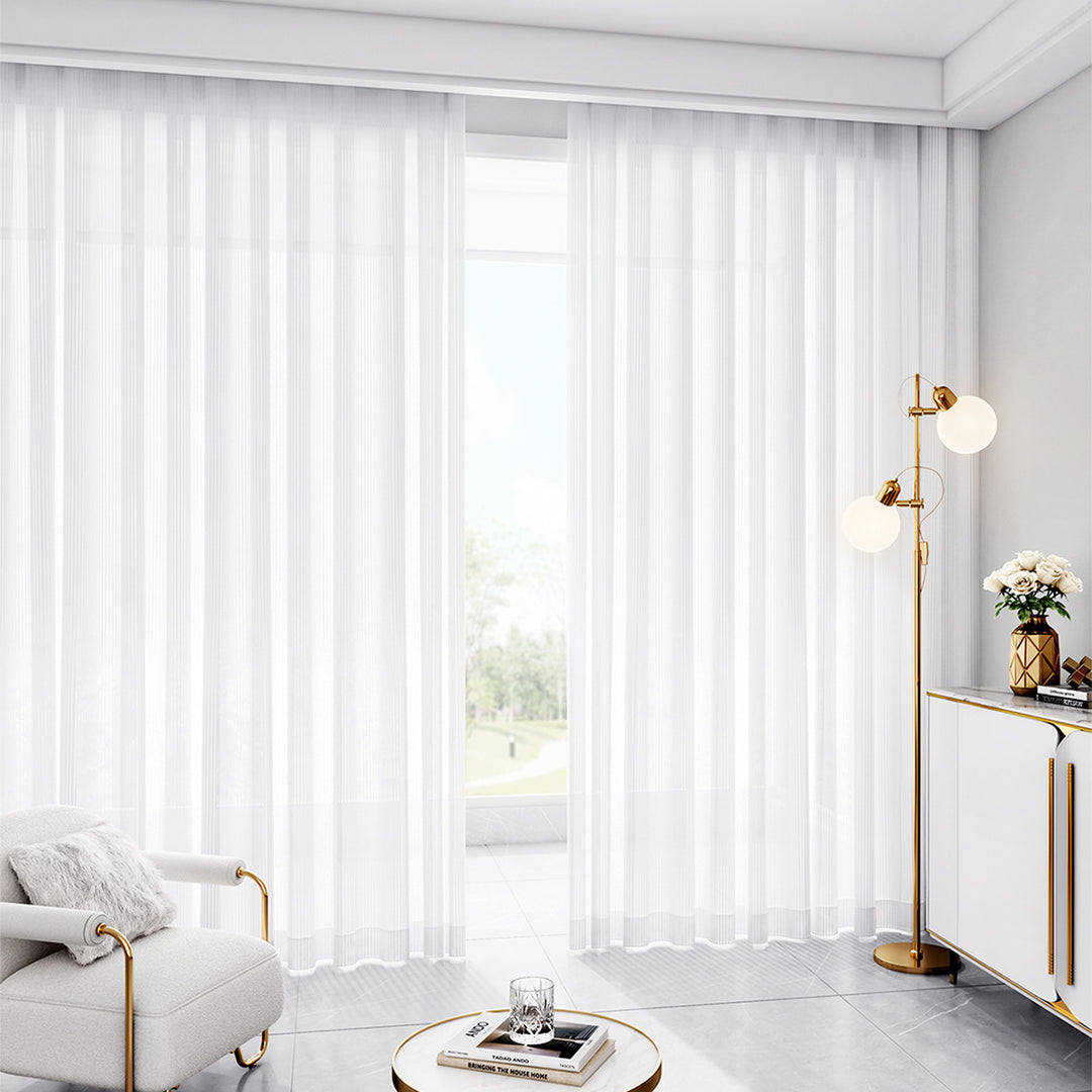 Sheer Pleated Window Curtain