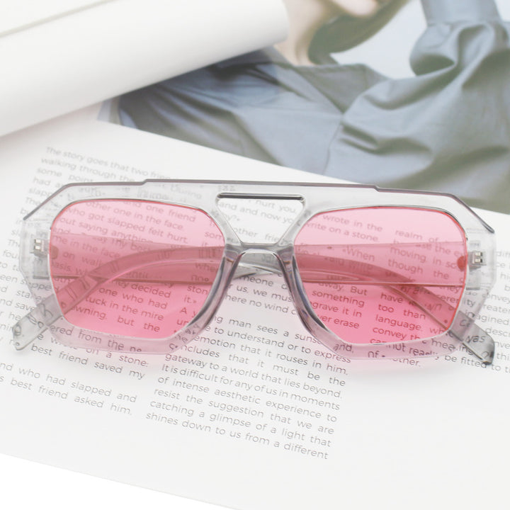 Women's fashionable hexagonal glasses Bowlift