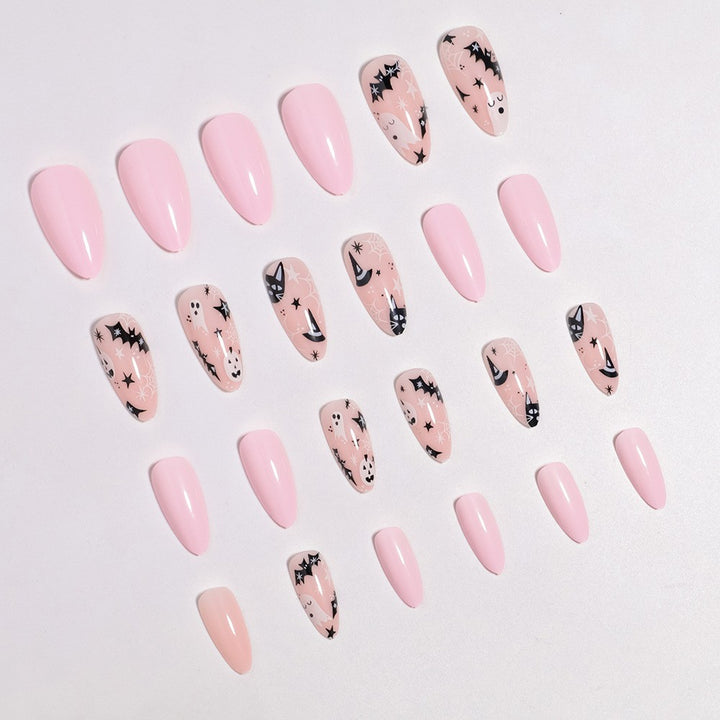 Halloween-Themed Press-On Nail Art Bowlift