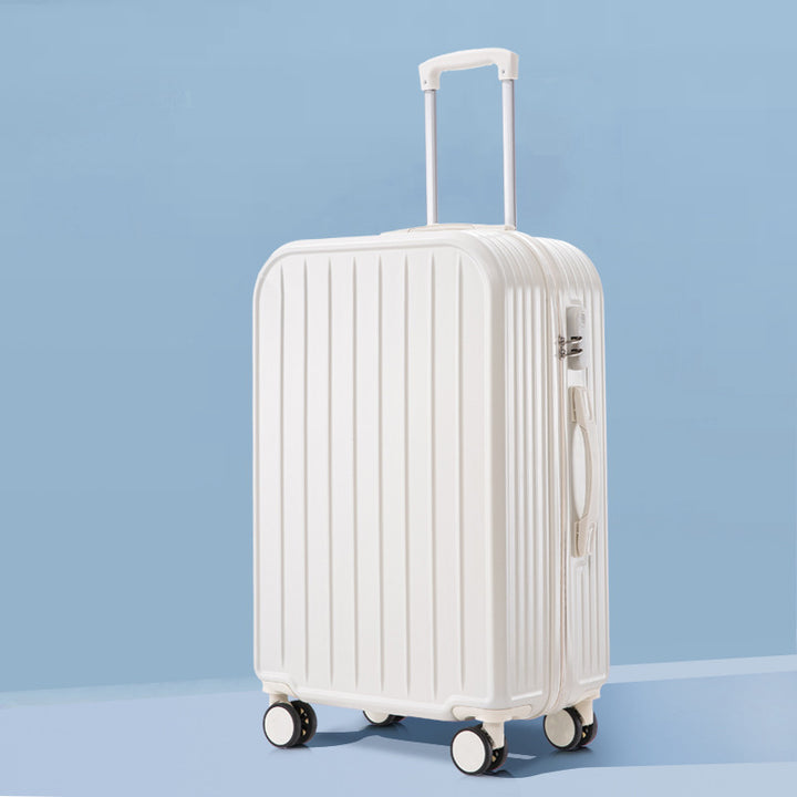 Unisex Stylish Ridged Hard-Shell Suitcase Bowlift