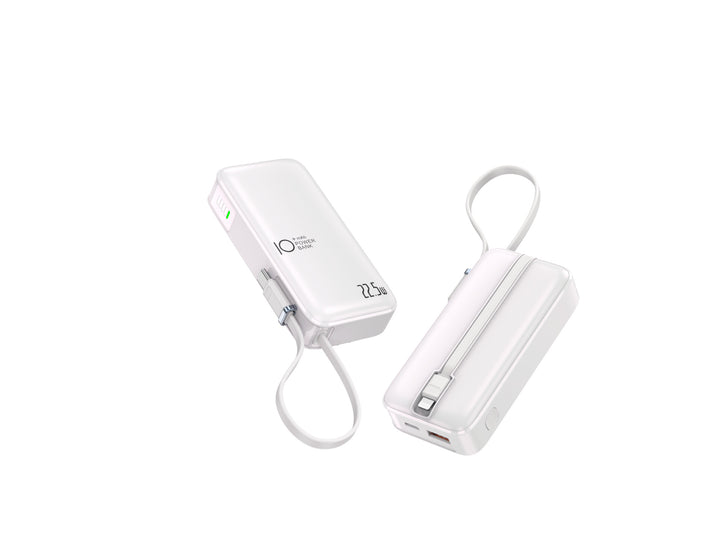 Portable power bank with fast USB-C charging function and integrated LED display Bowlift