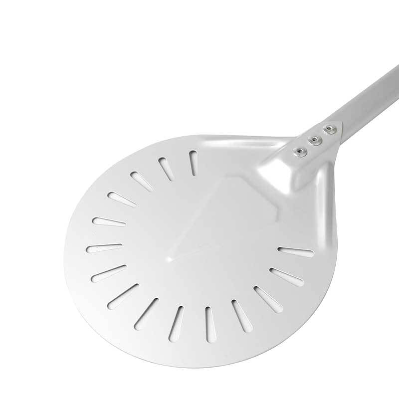 perforated aluminum pizza peel with ergonomic non-slip handle Bowlift
