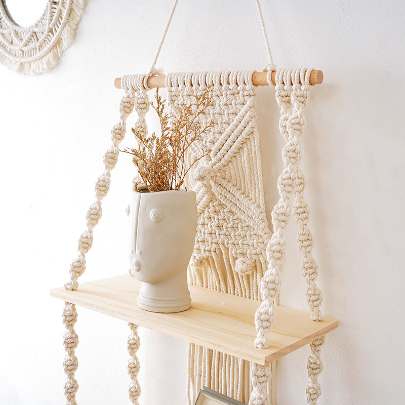 Decorative Macramé Wall Shelf Bowlift