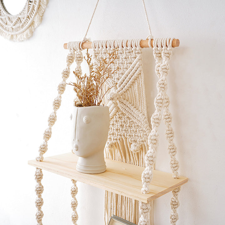 Decorative Macramé Wall Shelf Bowlift