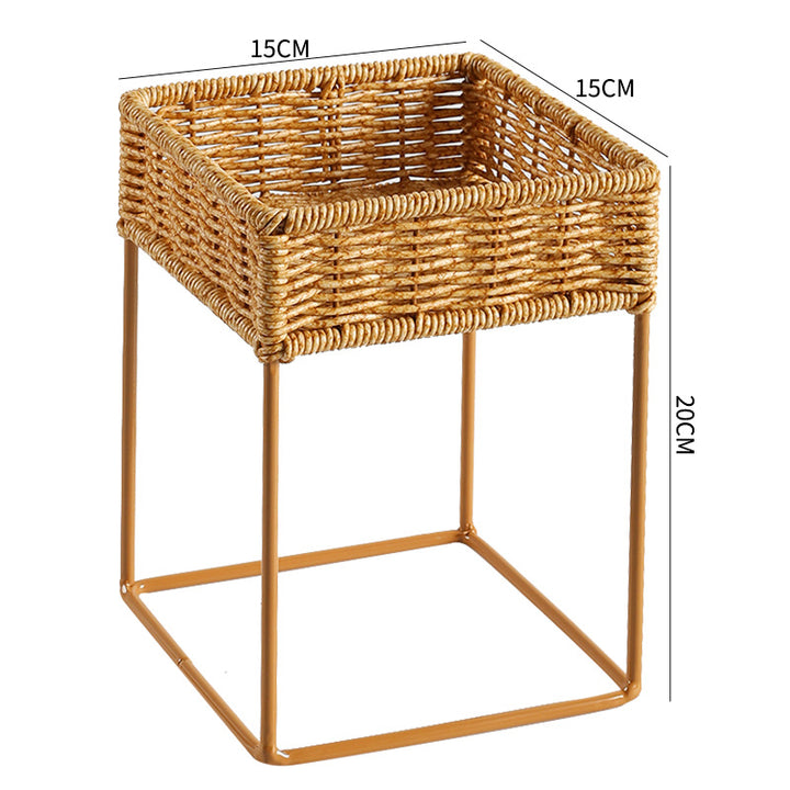 Stylish Woven Plant Holder with Stand Bowlift