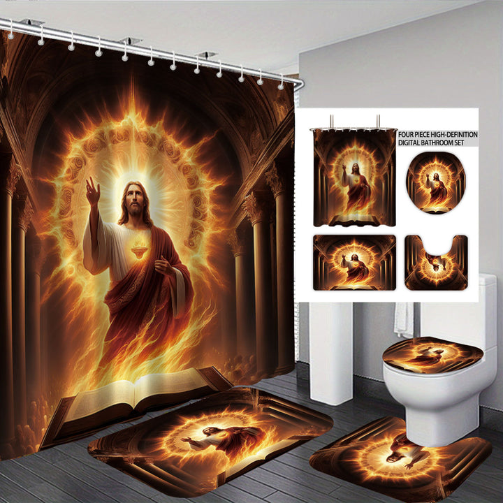 Digital Dragonfly-Themed Bathroom Set Bowlift