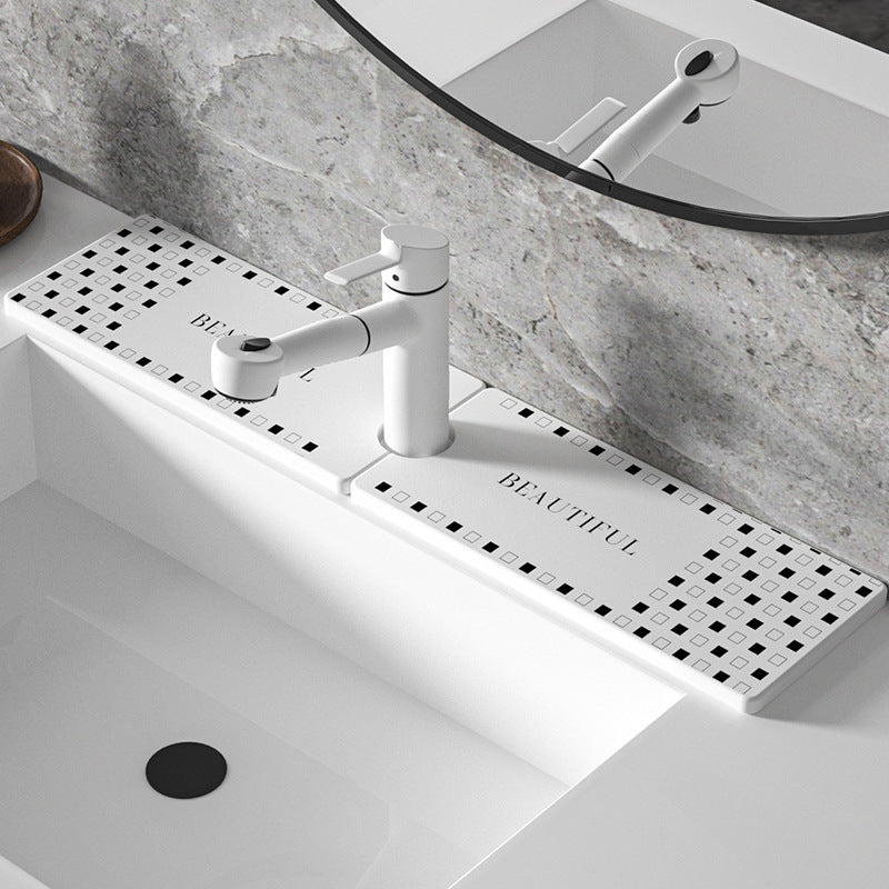Decorative Sink Faucet Protector Mat