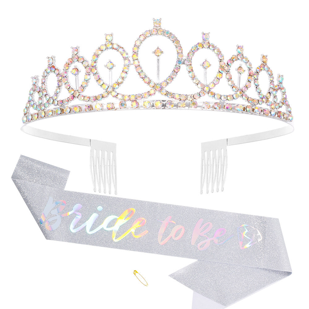 Women Glittering Tiara with Elegant Design Bowlift