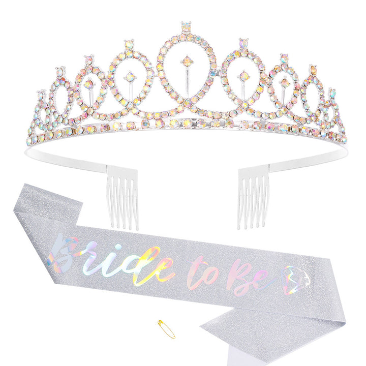 Women Glittering Tiara with Elegant Design Bowlift