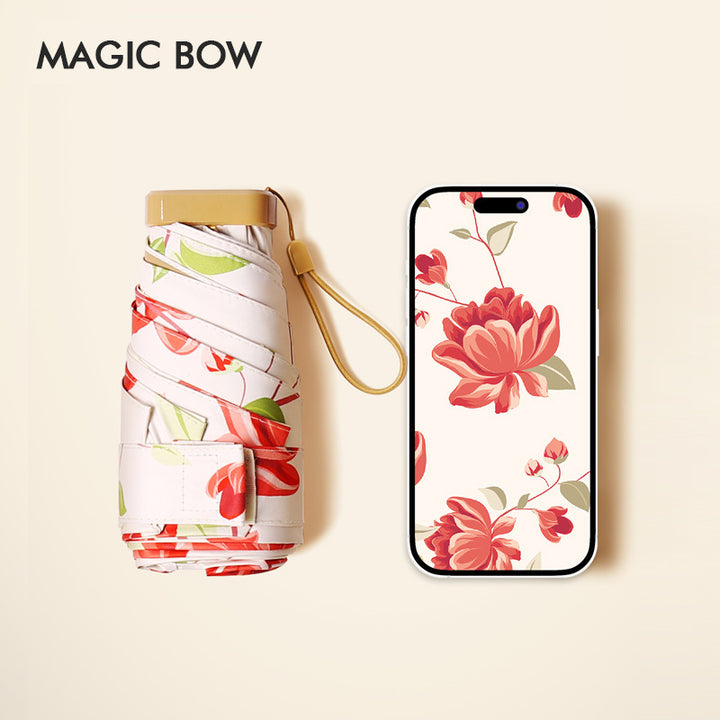 Women's compact and elegant folding umbrella with carrying bag Bowlift