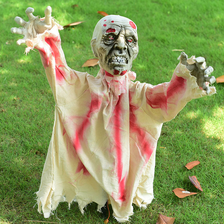 Animated Creepy Zombie Decoration Bowlift