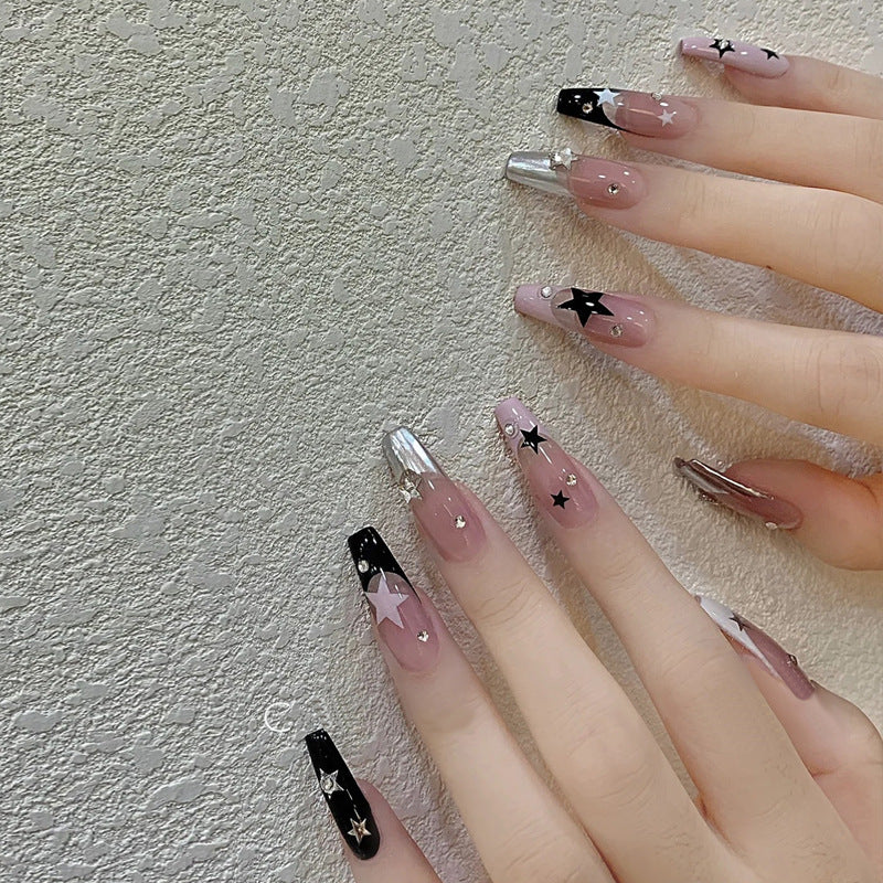 Creative Artistic Press-On Nail Design Bowlift