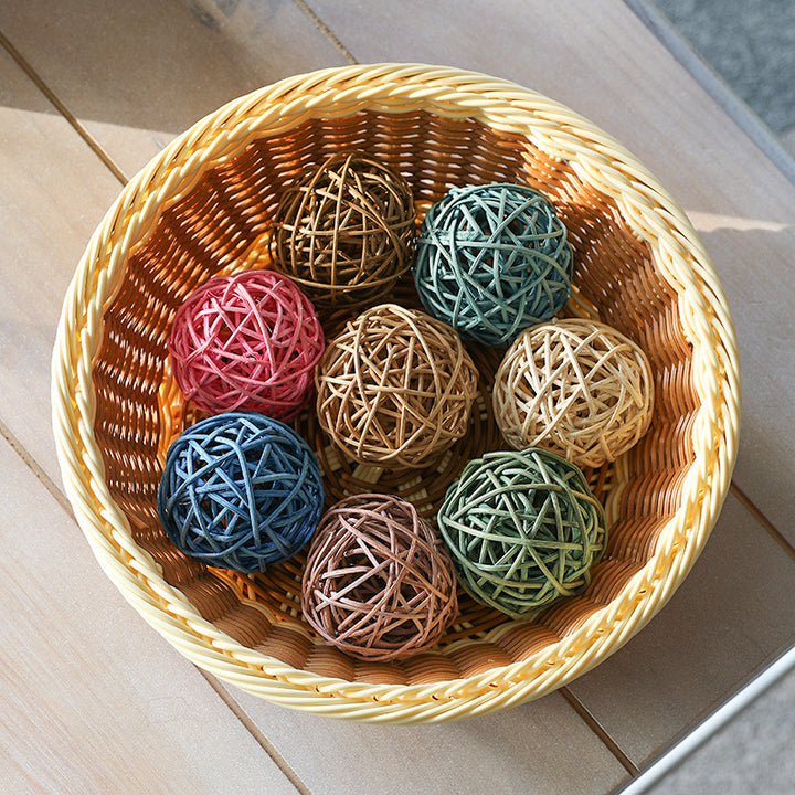 Unisex Handwoven Decorative Basket with Natural Shape Bowlift