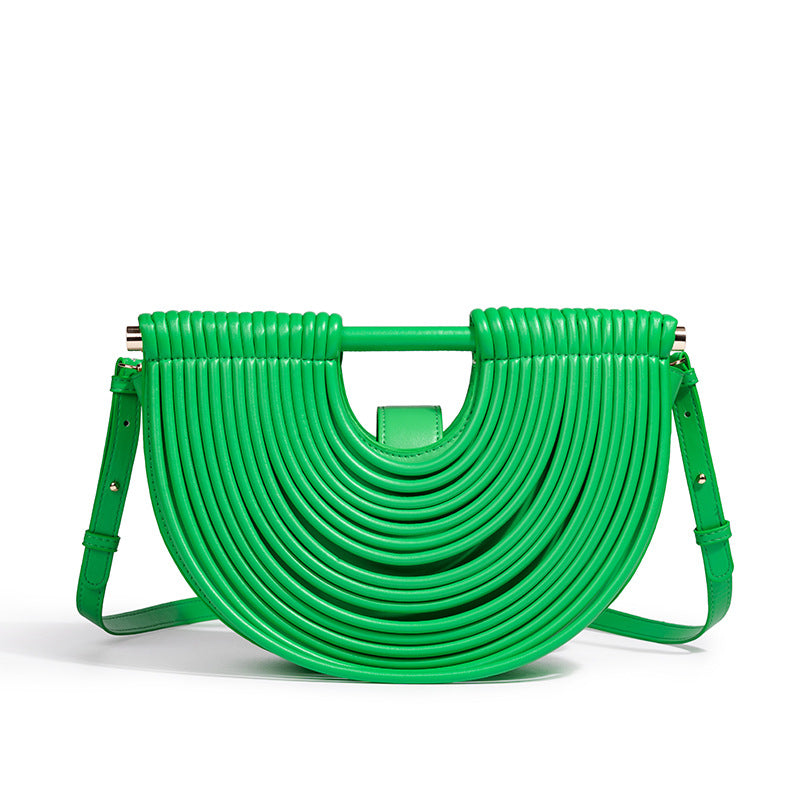 Structured Half-Circle Handbag Bowlift