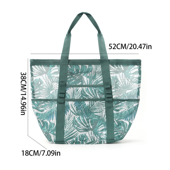 Practical Beach Bag in Airy Mesh Design Bowlift