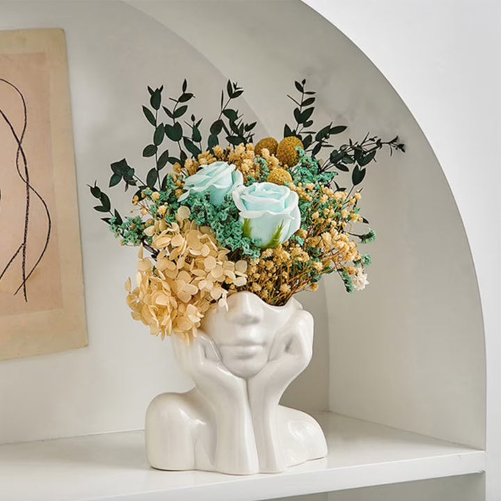 Artistic Hand-Formed Flower Vase