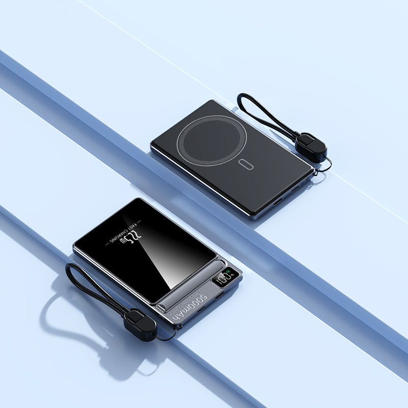 Portable power bank with wireless charging function from Bowlift