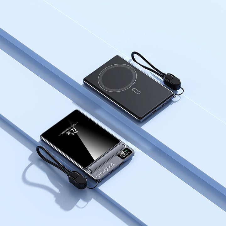 Portable power bank with wireless charging function from Bowlift