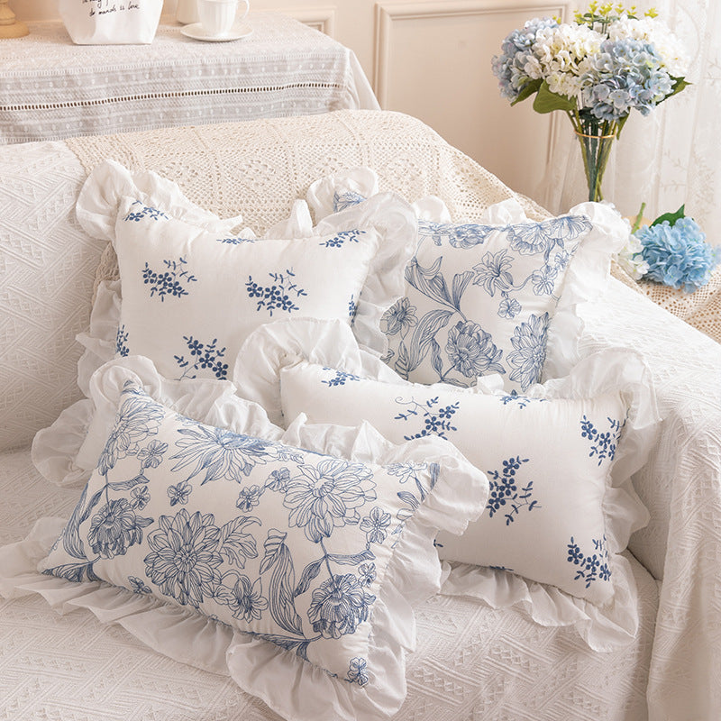 Decorative Ruffled Throw Pillow