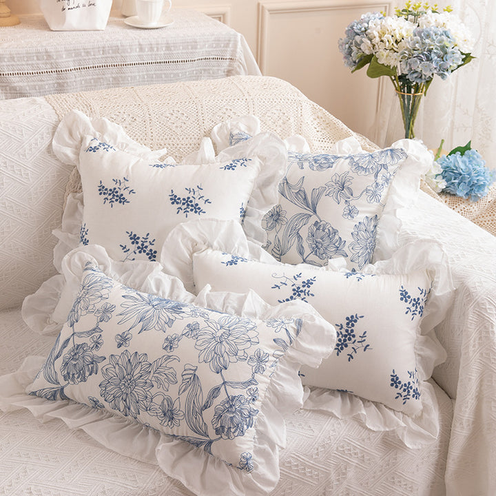 Decorative Ruffled Throw Pillow