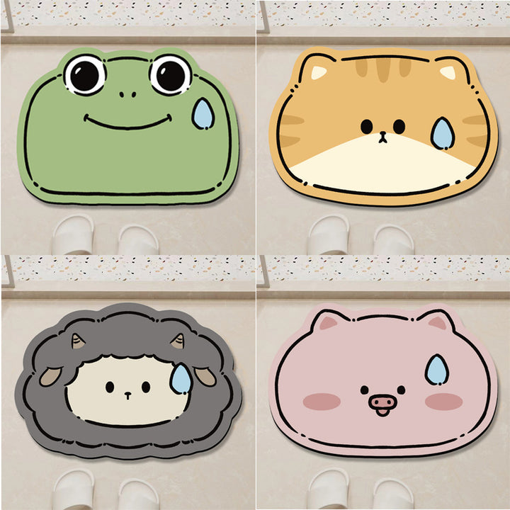 Cartoon Sheep Bath Mat Bowlift