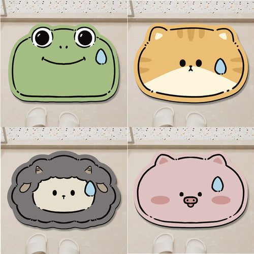 Cartoon Sheep Bath Mat Bowlift