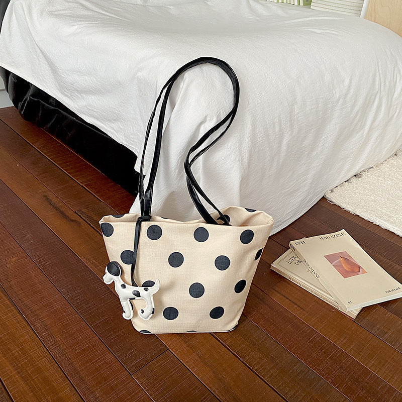 WoPolka Dot Fashion Tote Bag Bowlift