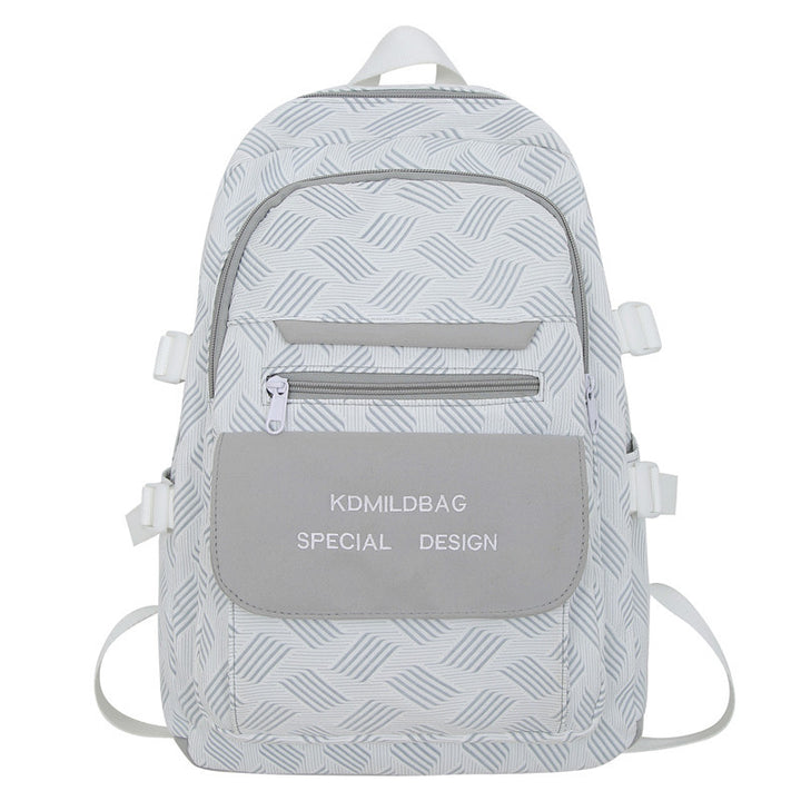 Geometric Patterned Casual Backpack
