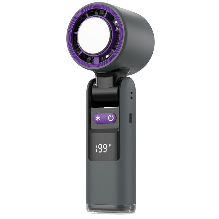 High-Efficiency Handheld Cooling Fan with Digital Display Bowlift