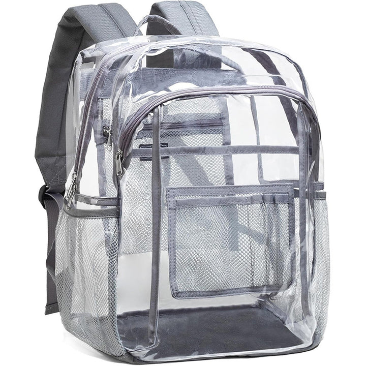 Transparent school bag with breathable mesh pockets Bowlift