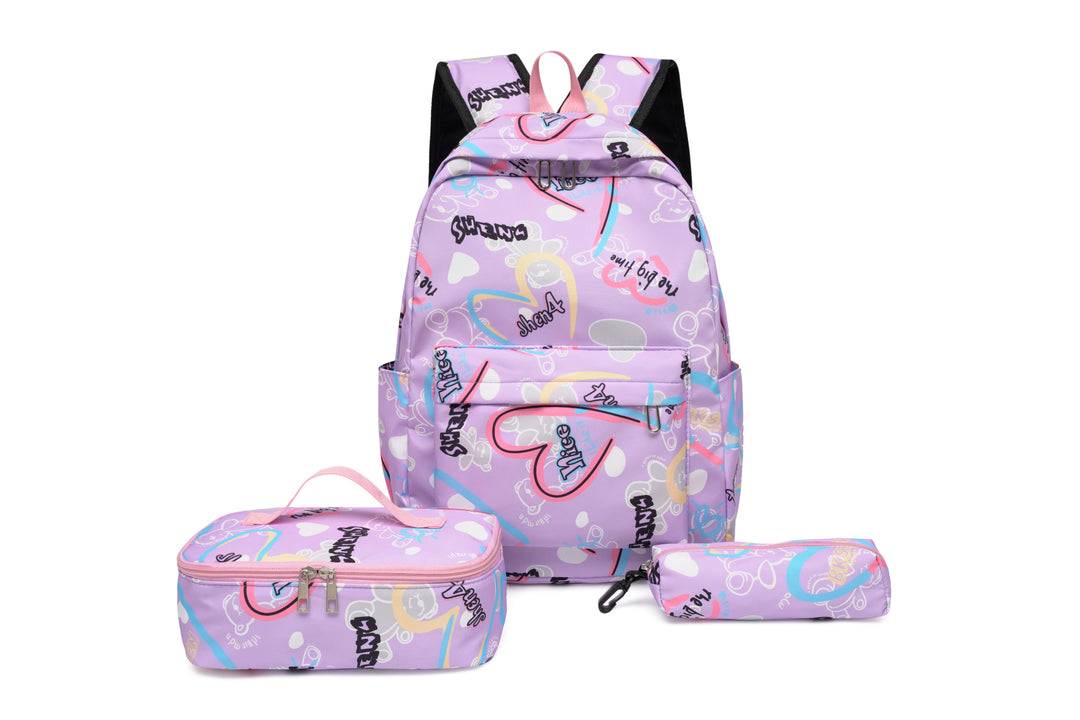 Backpack set with insulated lunch box and pencil case Bowlift