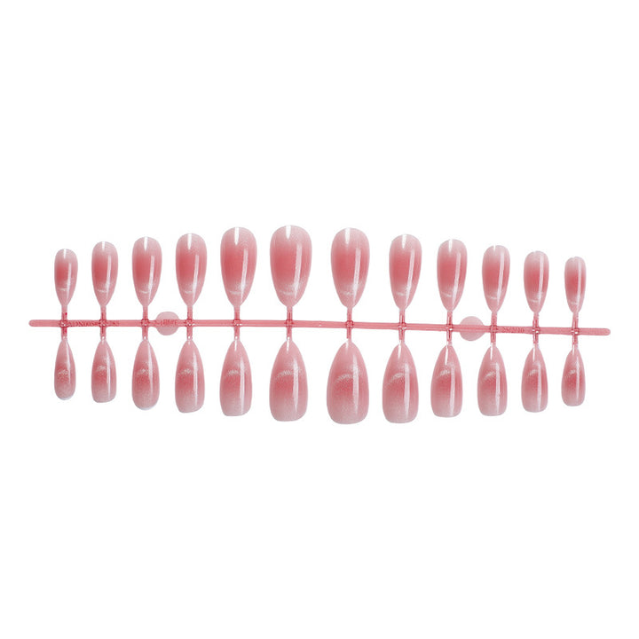High-Quality Press-On Nail Set with Gradient Design Bowlift