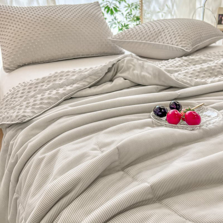 Reversible Textured Ultra-Soft Ice Cream-Like Cooling Summer Comforter | Bowlift