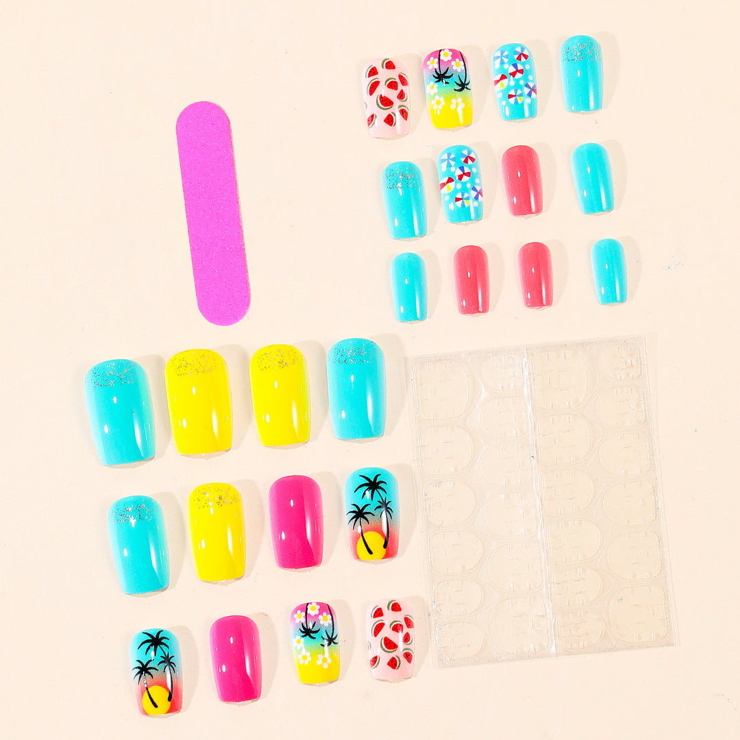 Tropical-Inspired Nail Art Set Bowlift