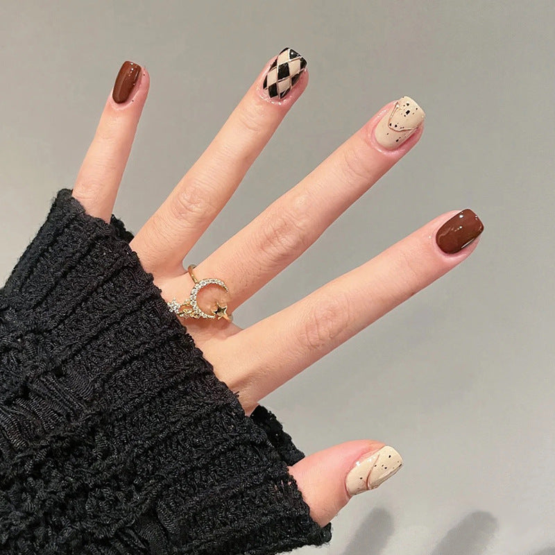 Themed Nail Art Press-On Nails with Cute Character and Bow Designs Bowlift
