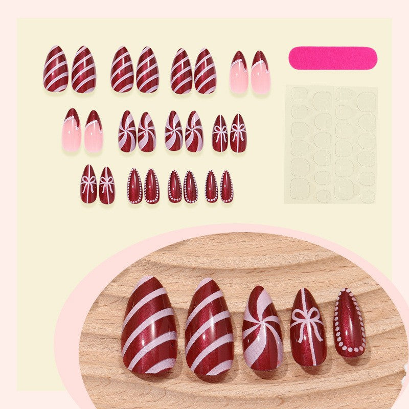 Gradient Style Press-On Nails with Closure Kit Bowlift
