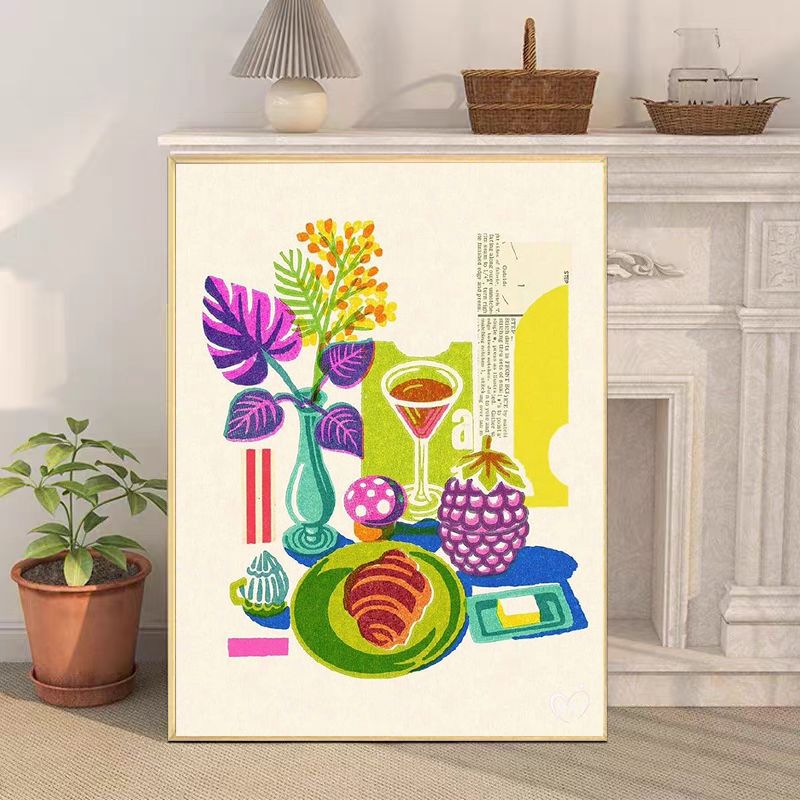 Retro-Inspired Still Life Canvas Art Print Bowlift
