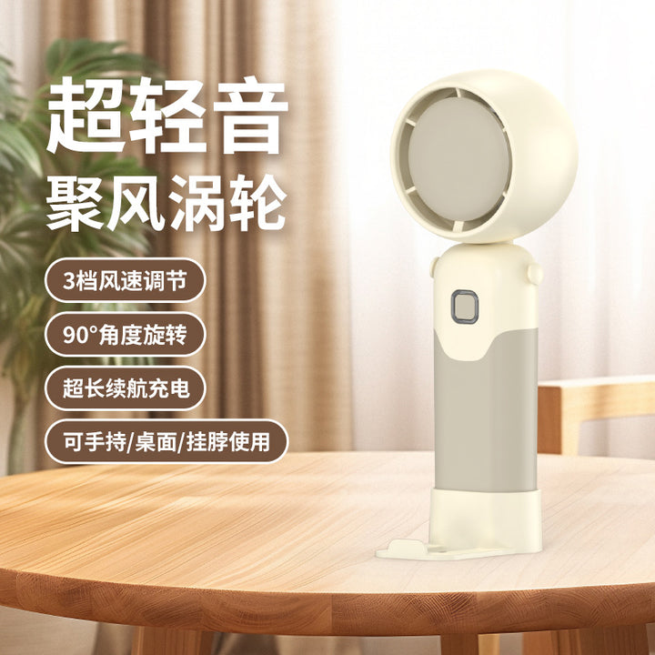 Ladies portable mini-handheld fan with multiple adjustable tilt angles Bowlift
